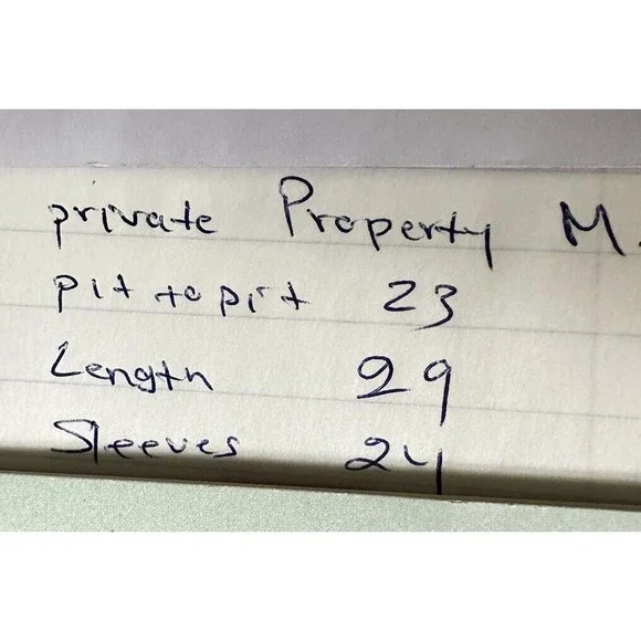 Vintage Private Property‎ Flannel Shirt Mens  M Blue Green Plaid Button Up Thick - Picture 14 of 15